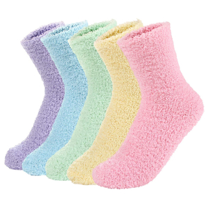 Women Warm Super Soft Plush Slipper Sock Winter Fluffy Microfiber Crew Socks Casual Home Sleeping Fuzzy Cozy Sock